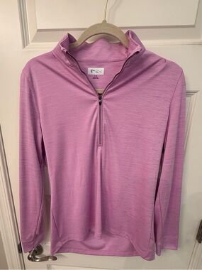 Greg Norman Collection Quarter-Zip Pullover - Lavender Pink